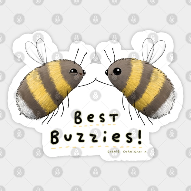 Best Buzzies! Sticker by Sophie Corrigan